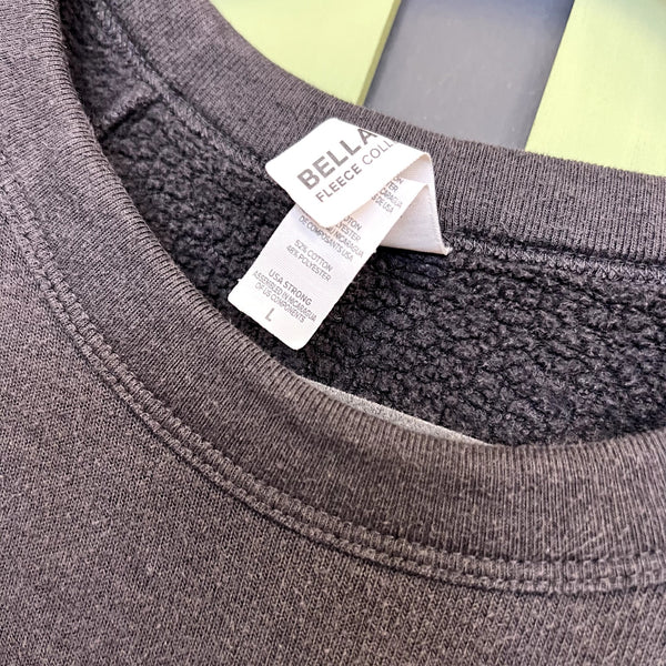 Bella Canvas Sponge Peak Fitness Graphic Sweatshirt Size Large