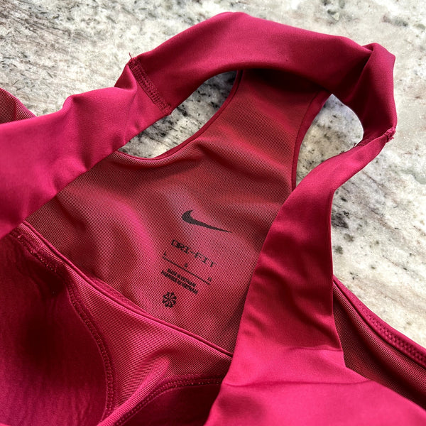 Nike Dri-Fit Maroon Fitted Tank Size Large