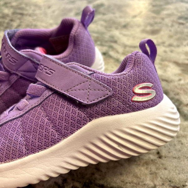 Skechers Girls Purple Velcro Sneakers Size Youth 11