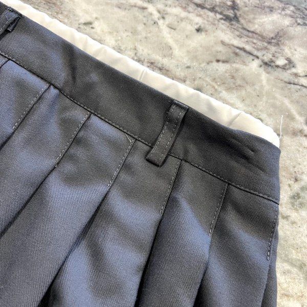 Harper & Ivy Gray Pleated Mini Skirt Size XS