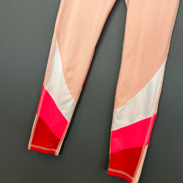 DSG Peach + Pink Full Length Leggings Youth Large