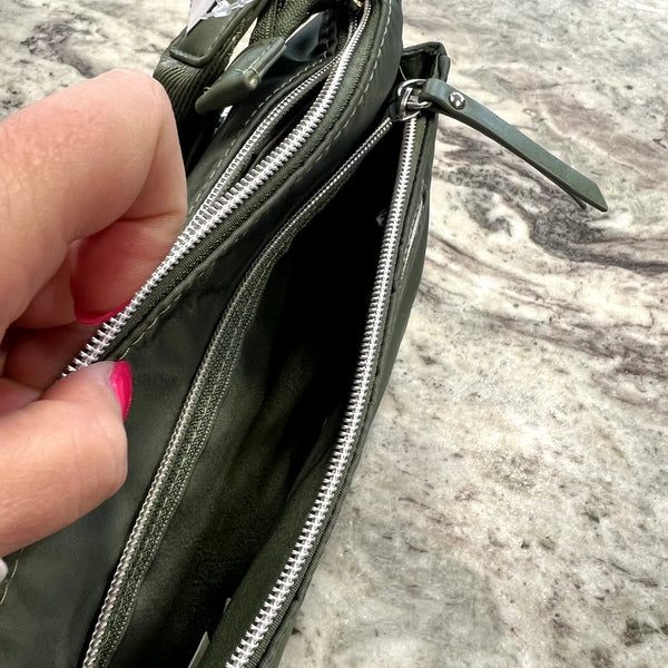 NWT Olive Green Nylon Crossbody Bag