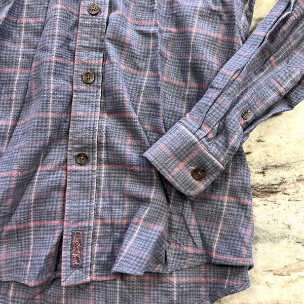 Southern Marsh Blue + Pink Button Down Cotton Top Men's Medium