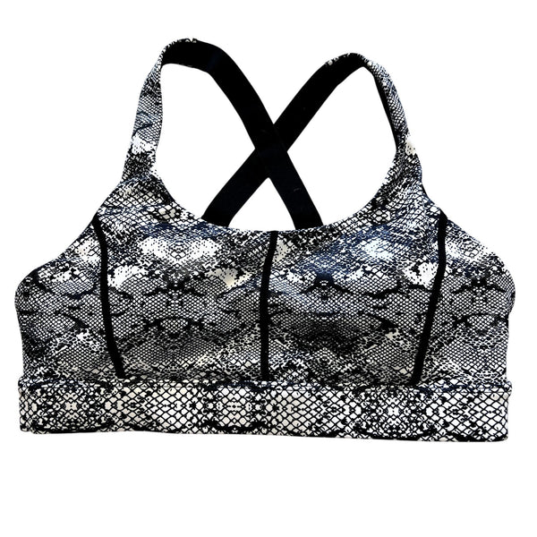 Zyia Active Cobra Metallic Light Tight Sports Bra Medium