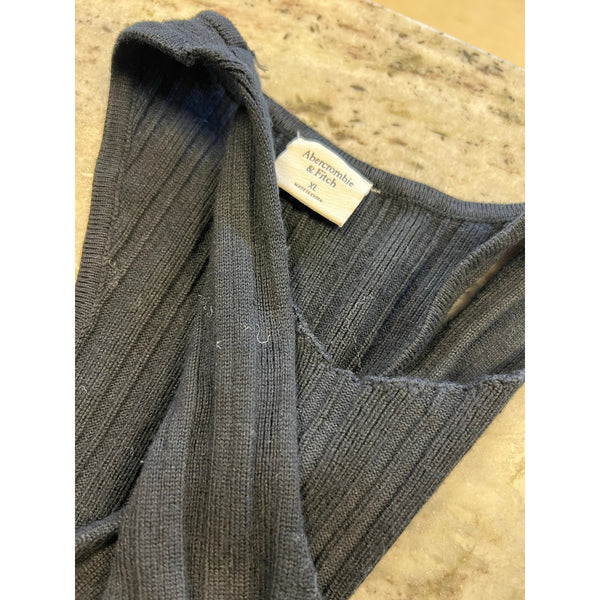 Abercrcombie & Fitch Criss Cross Neck Sleeveless Sweater Bodysuit XL