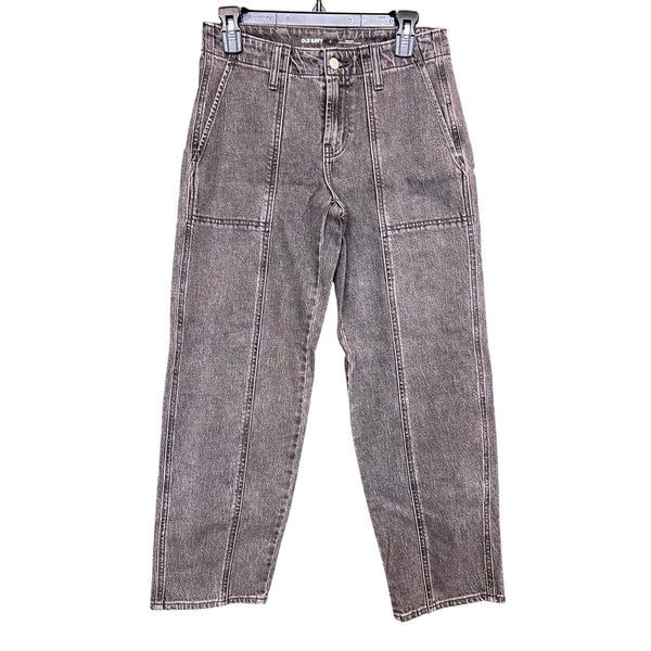 Old Navy Mid-Rise Boyfriend Loose Fit Charcoal Jeans Size 0