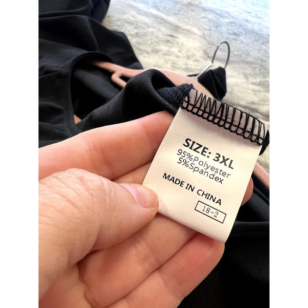Women's Black Jumpsuit Size 3XL