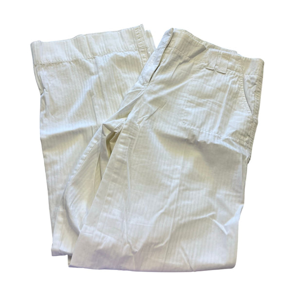 J. Crew Women's Chino Classic Twill City Fit White Pants Size 8
