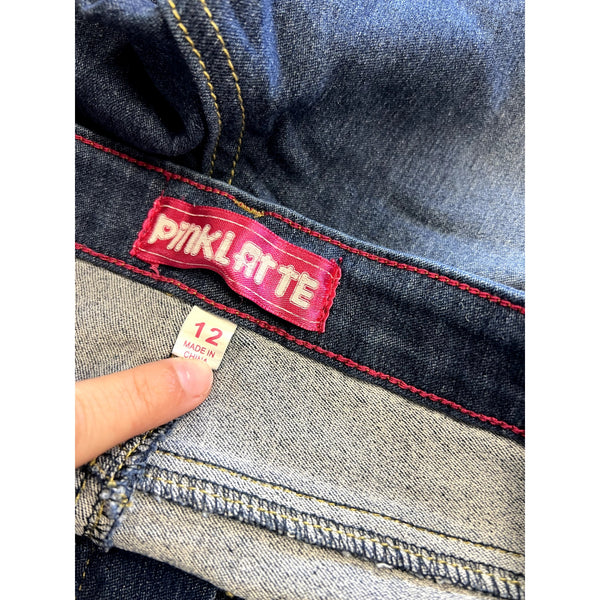 Pink Latte Girls Medium Wash Skinny Jeans Size 12