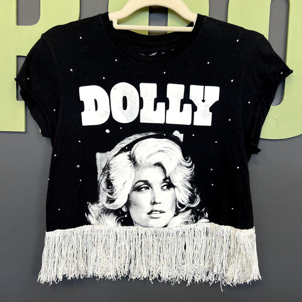 Women's Dolly Fringe Graphic Tee Size Small
