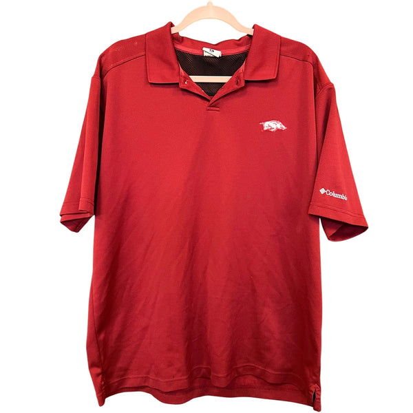 Columbia Men's Arkansas Razorback Polo Size XL