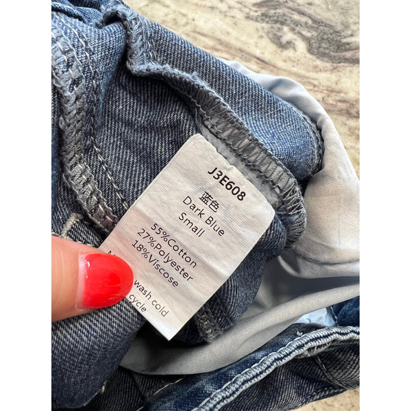 Women's Raw Hem Barrel Jeans Size Small