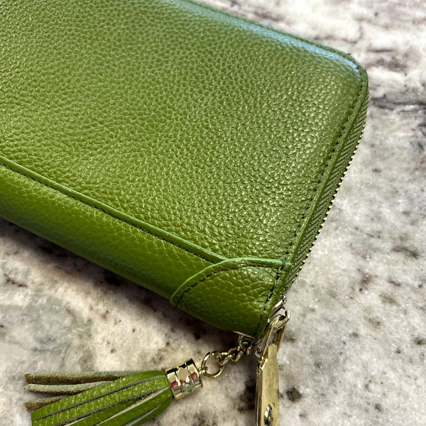 Green Vegan Leather Photo Case