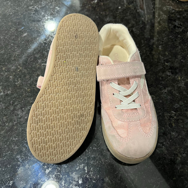 OshKosh Girls Pink Velcro Sneakers Size 12