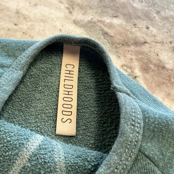 Childhoods Sage Green Crew Neck Fleece Sweatshirt 2T