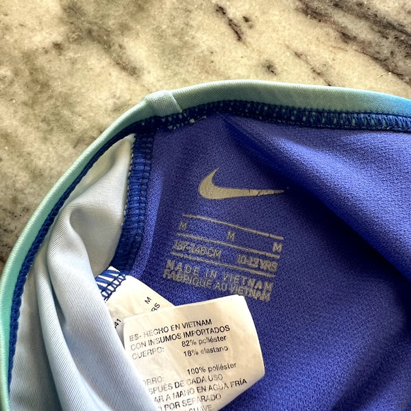 Girls Nike Swim Tankini Top Tie Dye Blue & Mint Size Medium 10/12