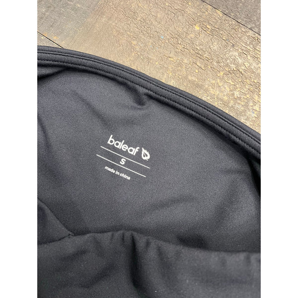 Baleaf Crossover Black Flare Yoga Leggings Small