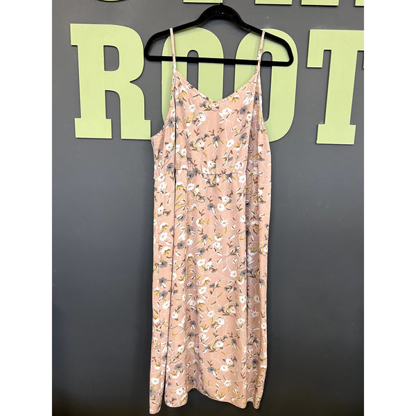 Women's Dusty Blush Floral Maxi Dress Size 3XL