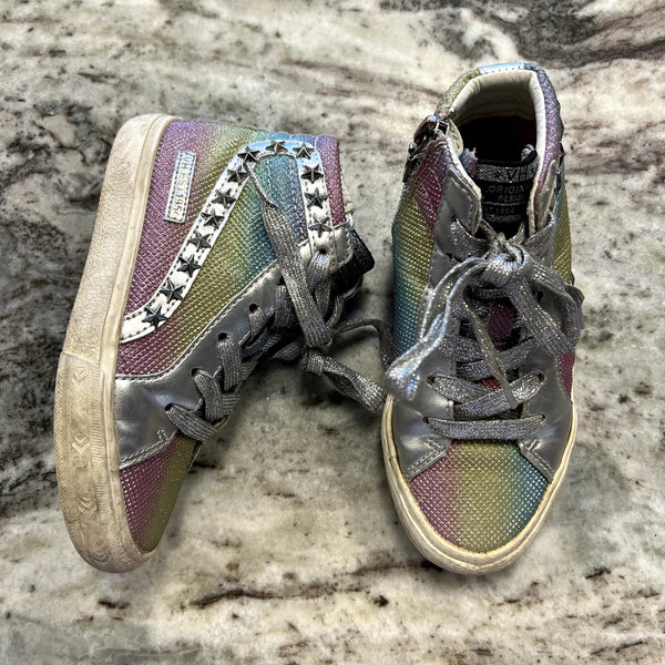 Vintage Havana Rainbow Studded High Top Sneakers Size Youth 12