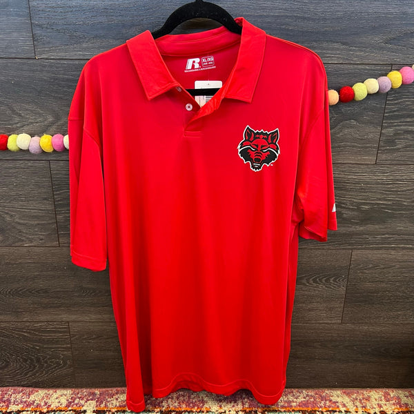 NWT Men's Arkansas State Red Wolf Polo Size XL
