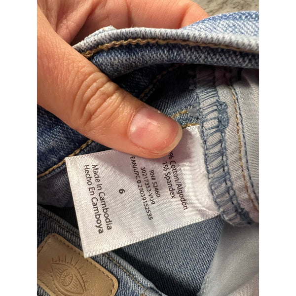 Sofia Beatrix Relaxed Boyfriend Light Wash Jeans Size 6