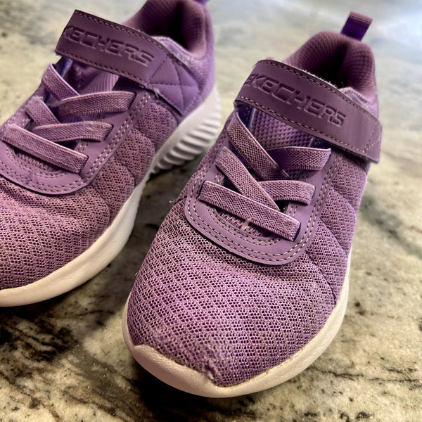 Skechers Girls Purple Velcro Sneakers Size Youth 11