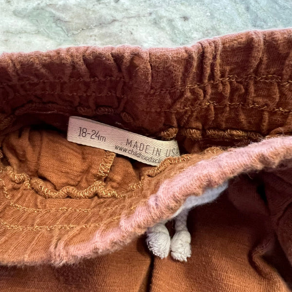 Childhoods Rust Jogger Pants Size 18-24 Mo