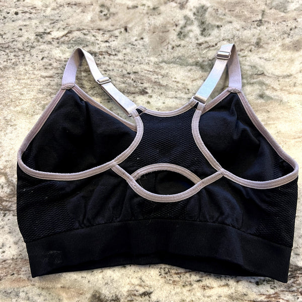 Reebok Black Sports Bra Size Medium