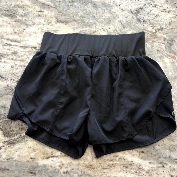 Women's Black Athletic Running Shorts Size Large