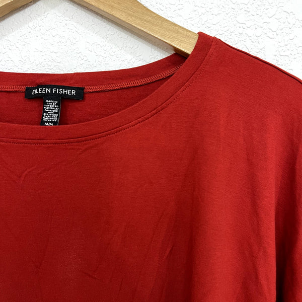 Eileen Fisher Red Blouse Size Medium