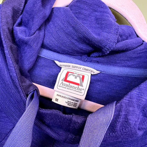 Avalanche Outdoors Purple/Blue Hooded Pullover Size Medium