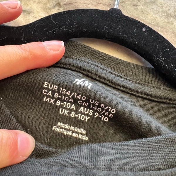 Marvel Comics Boys Black Graphic Tee 8/10