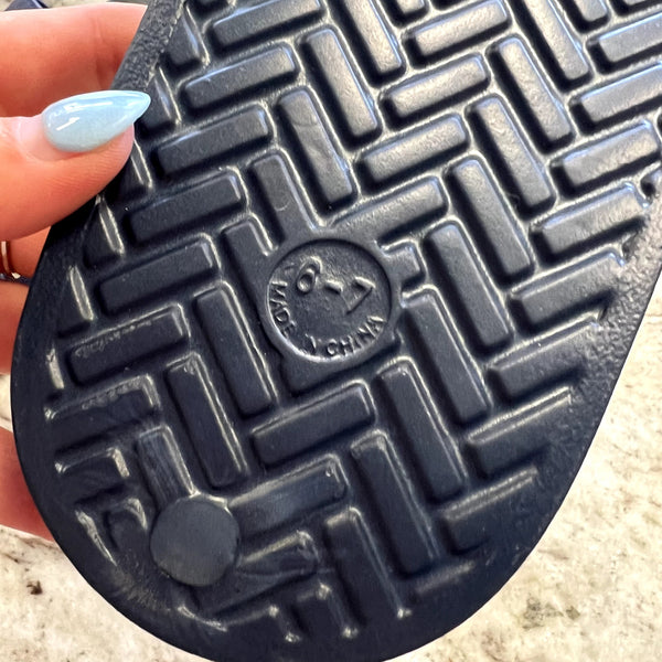 Old Navy Men's Blue Geometric Slide Sandals Size 6/7