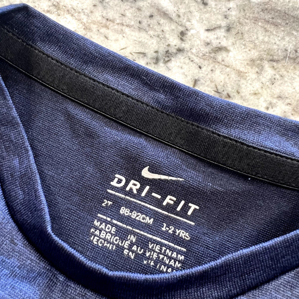 Nike Dri Fit Navy Graphic Tee Size 2T