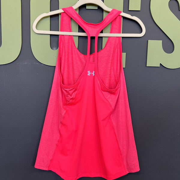 Under Armour Hot Pink Racerback Workout Tank Top Medium