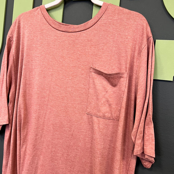 Women's Baggy Mauve Pocket Tee Size Large