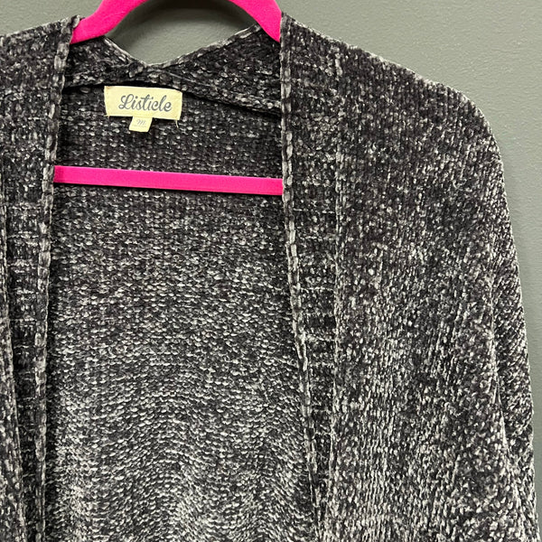 Listicle Boutique Chenille Flare Sleeve Open Front Cardigan Size Medium