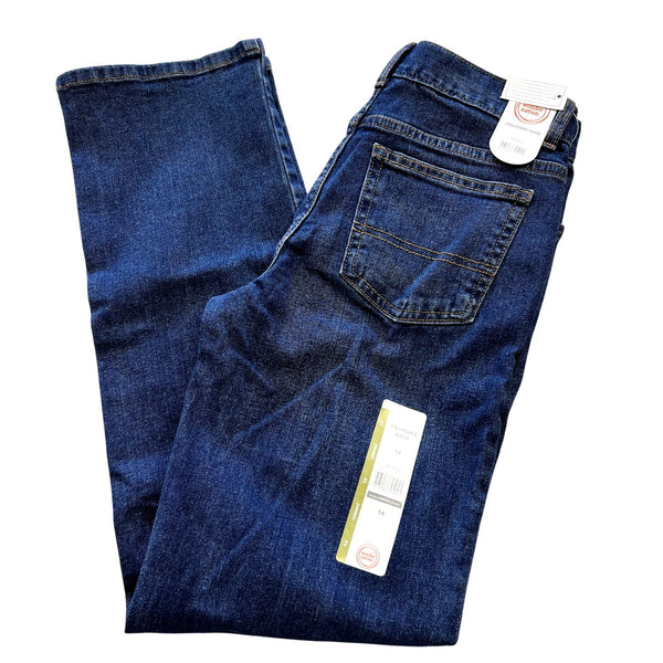 NWT Wonder Nation Relaxed Fit Dark Wash Jeans Size Boys 14