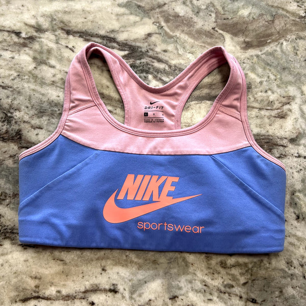 Nike Dri Fit Color Block Sports Bra Youth Size Large