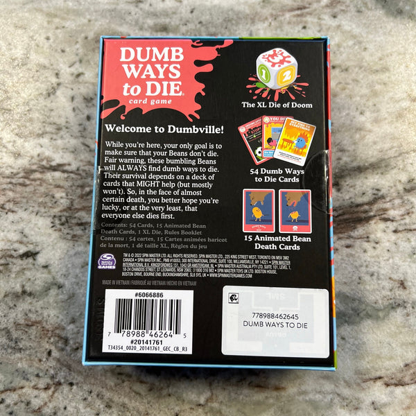 NEW Dumb Ways to Die Card Game