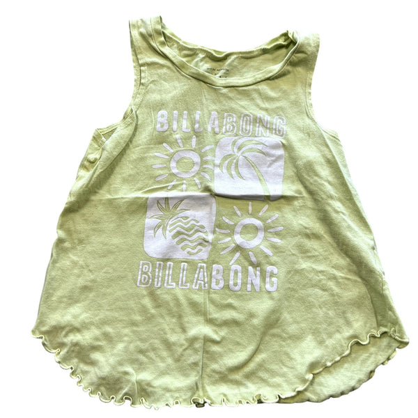 Billabong Girls Pale Yellow Surf Tank Top Size Youth Medium