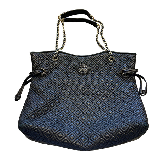 Tory Burch Marion Black Tote Bag Purse