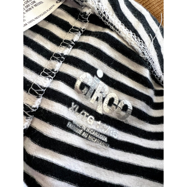 Circo Black + White Striped Leggings Size Youth XL