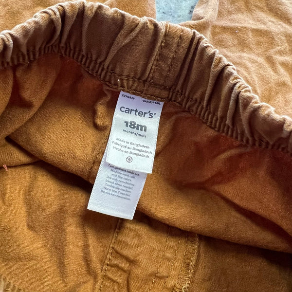 Carter's Khaki Pull On Pants Size 18Mo