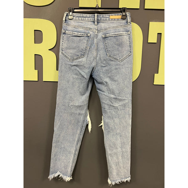 Cello Distressed Cropped Ankle Jeans Size 1