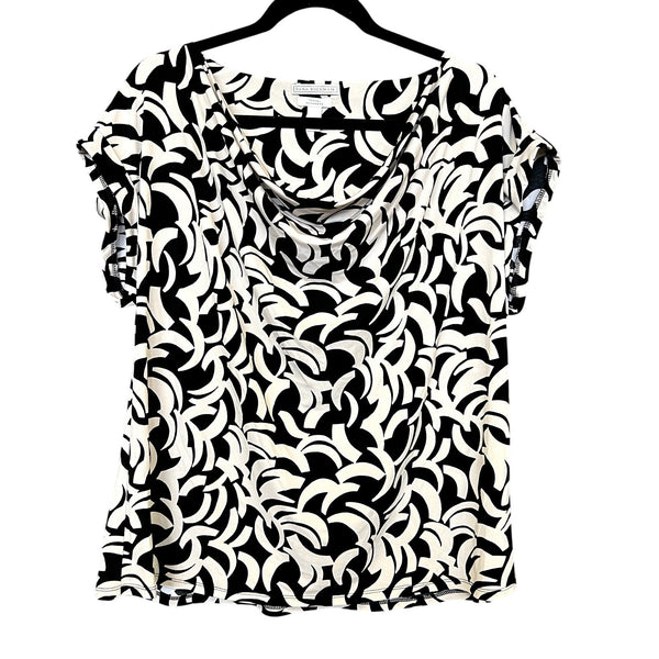 Dana Buchman Travel Anywhere Swirl Print Cap Sleeve Top XL