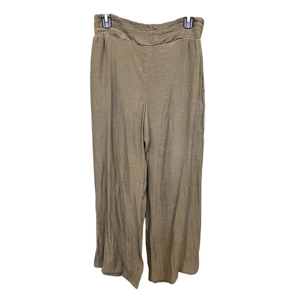 A. Byer Olive Green Flowy Business Casual Pants Size Medium