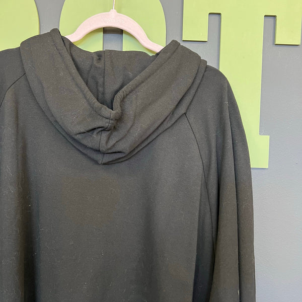 NWT Hue Black Hooded Oversized Tunic Sweater Size 2X/3X