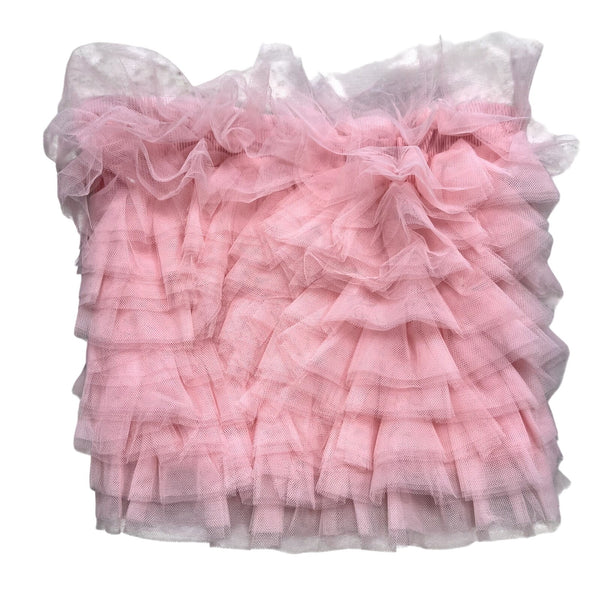 Adkemy Pink Tulle Strapless Top Size Medium