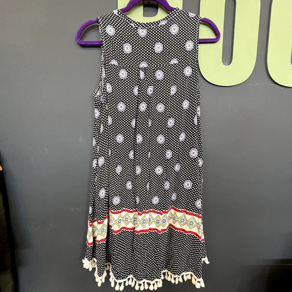 Umgee Bohemian Print Sleeveless Dress Size Medium